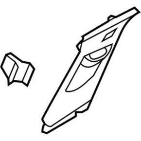 Left upper center pillar trim for Ford Focus mk3 11-18