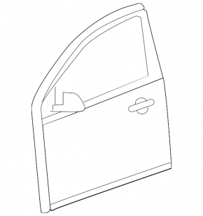 Door bare front left Nissan Versa 12-19 usa