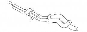 Automatic transmission cooling pipes Ford Explorer 20-23 3.0T rear part