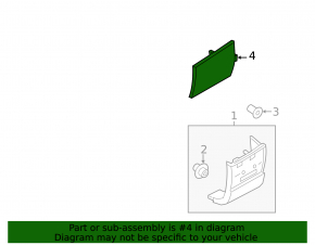 Lower front left fender lining for Land Rover Range Rover 13-21