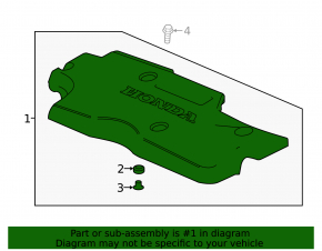 Honda Accord 18-22 2.0 hybrid engine cover