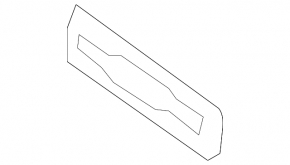 Front panel trim center lower Volvo XC90 16-22 under the tree, walnut