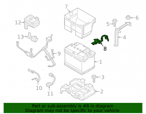 Battery terminal negative Hyundai Elantra AD 17-20