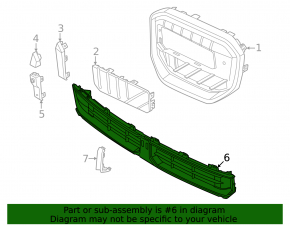 BMW X3 G45 25-26 front bumper lower grille