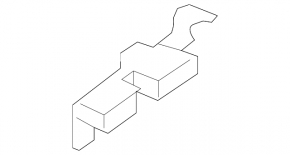 Threshold bracket left BMW X5 G05 19-23 small