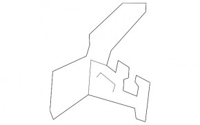 Lower brake hose bracket front right Audi A3 8V 15-20