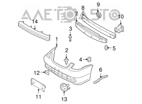 Left fog light plug Nissan Murano z50 03-05 scratch