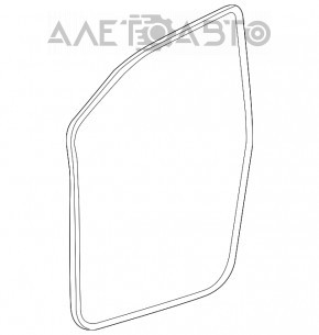 Front left door seal for Lexus RX300 RX330 RX350 RX400H 04-08, gray