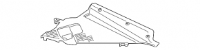 Right wiper grille trim BMW 3 F30 12-18