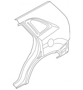 Kia Sorento 10-15 rear right quarter wing