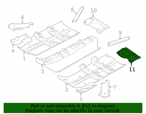 Tank guard left Nissan Rogue 14-20 type 2