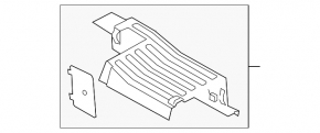 Battery Cover Kia Optima 11-16 hybrid