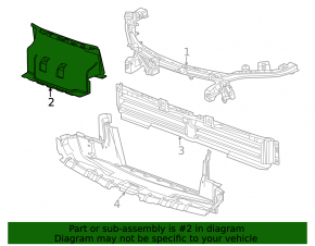 Upper radiator deflector Honda Prologue 24-26