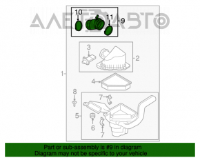 Ford Focus USA 08-11 Air Duct