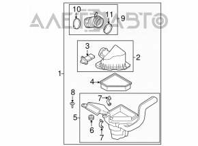 Ford Focus USA 08-11 Air Duct