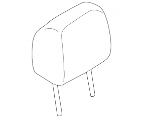 Front right headrest Porsche Macan 15-18 beige leather