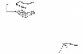 Windscreen wiper grille plastic left Mercedes C-class W205 300/400/63 15