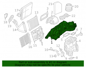 Heater assembly Mercedes C-class W205 15-21