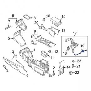 Parking Brake Cable L+R Ford Ecosport 18-22 AWD