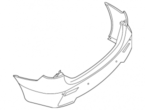 Bare rear bumper Infiniti JX35 QX60 13-15 prerest