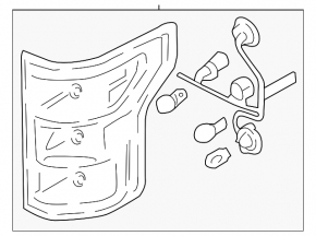 Left outer fender light for Ford F-150 18-20 rest.