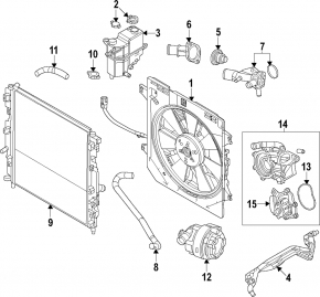 Mazda CX-90 24-26 PHEV Water Cooling Radiator
