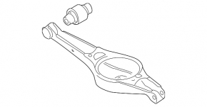 Lower control arm under the rear right spring VW Passat b8 16-19 USA