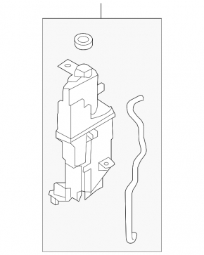 Nissan Versa Note 13-19 Cooling Expansion Tank with Cap