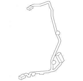 Rear left door wiring Cadillac ATS 14-15