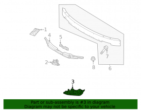 Right fog light bracket for Volvo XC60 22-25 R-Design