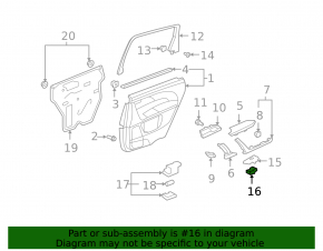 Rear right window control for Acura MDX 07-13