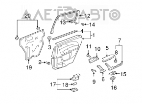 Rear right window control for Acura MDX 07-13