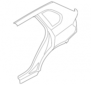 Quarter wing rear left BMW X5 F15 14-18