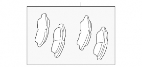 FBK front brake pads for Lexus RX300 98-03