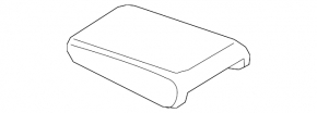 Audi A6 C7 12-18 center console armrest, beige leather, 2 pieces, dry-cleanable