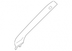 Front pillar trim left BMW X1 F48 16-22 black