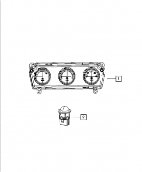 Climate control control Dodge Challenger 09-14 Dorest