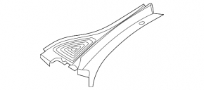 Windscreen wiper grille plastic left VW Tiguan 18- OEM