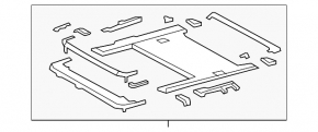 Sunroof mechanism with motor Lexus LS460 LS600h 07-17