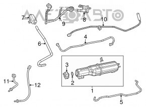 Lambda probe right second Chrysler 300 11- 3.6