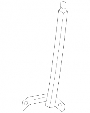 Front left rear door glass guide Nissan Sentra 13-16