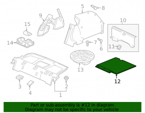 Trunk floor Honda Insight 19-22