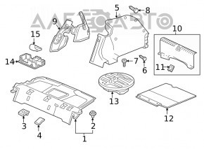 Trunk floor Honda Insight 19-22