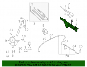 Windscreen wiper linkage with motor for Lexus RX300 98-03