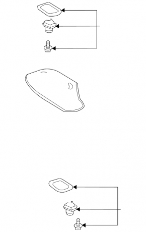 Antenna housing fin Toyota Highlander 20-22