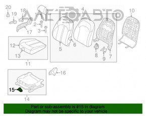 Front right passenger presence sensor Kia Optima 16-20