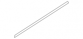 Door-glass molding, central rear right, chrome, Audi A4 B9 17-25