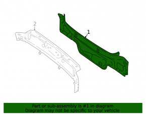 Audi A5 F5 17-24 rear panel interior