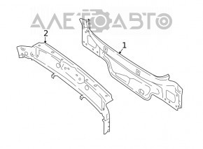 Audi A5 F5 17-24 rear panel interior