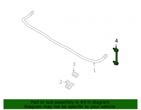 Rear left stabilizer link Mazda 3 09-13